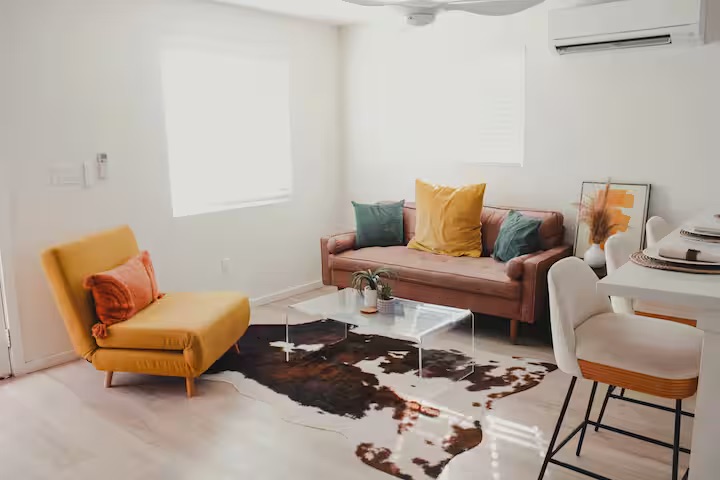 Bedroom at El Bohio Joshua Tree area casita
